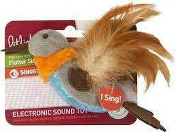1ea Quaker Petlinks Flutter Singer Hummingbird Electronic Sound Cat Toy - Toys